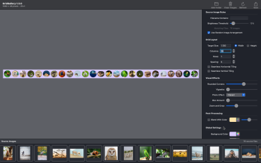 GridGallery - Single Row, custom background
